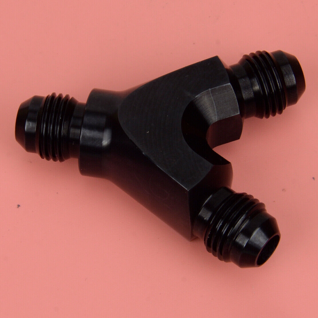 6AN Y Fuel Block Fitting Junction Coupler Adapter 6/6/6 T -6/-6/-6 BLACK