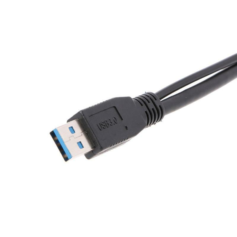 USB 3.0 Male To Type A Micro B Male Y Splliter Extension Cable For Hard Drive
