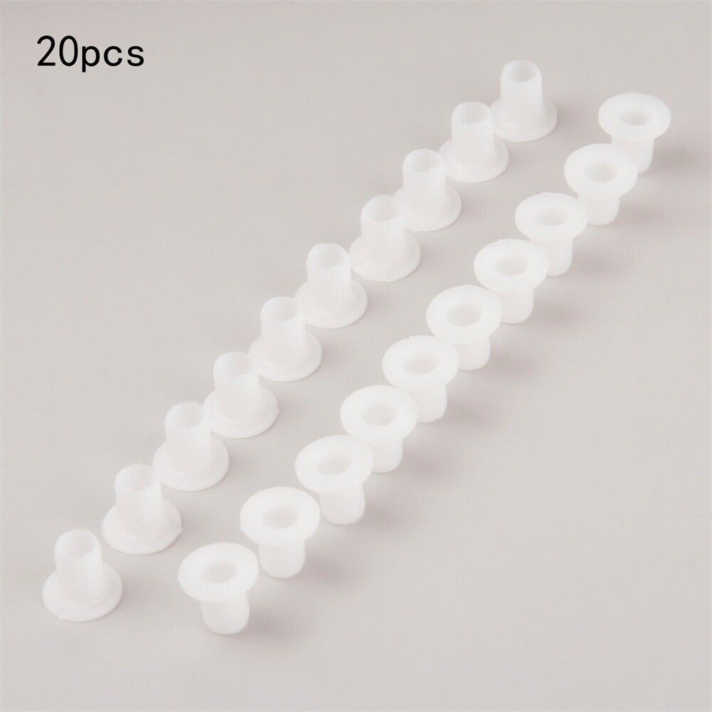 20PCS Plastic Roller Skating Spacer Inline Skate Bearing Bushing Spacer White HQ