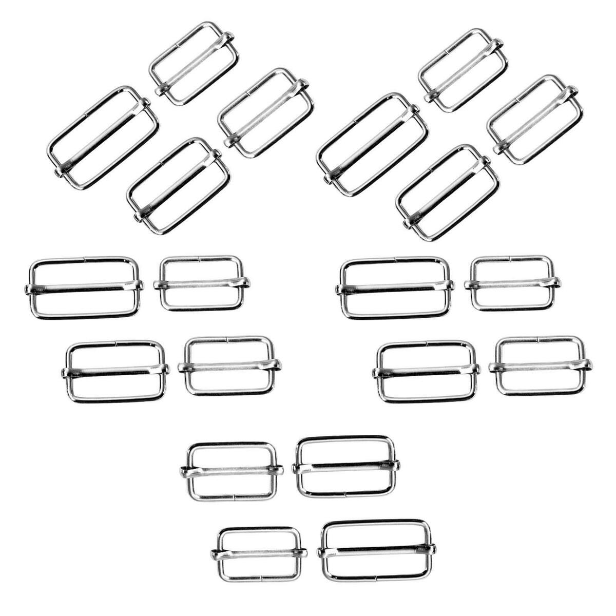 20 Pieces Slide Buckle Adjustable  Roller Pin Buckles for Purse Making