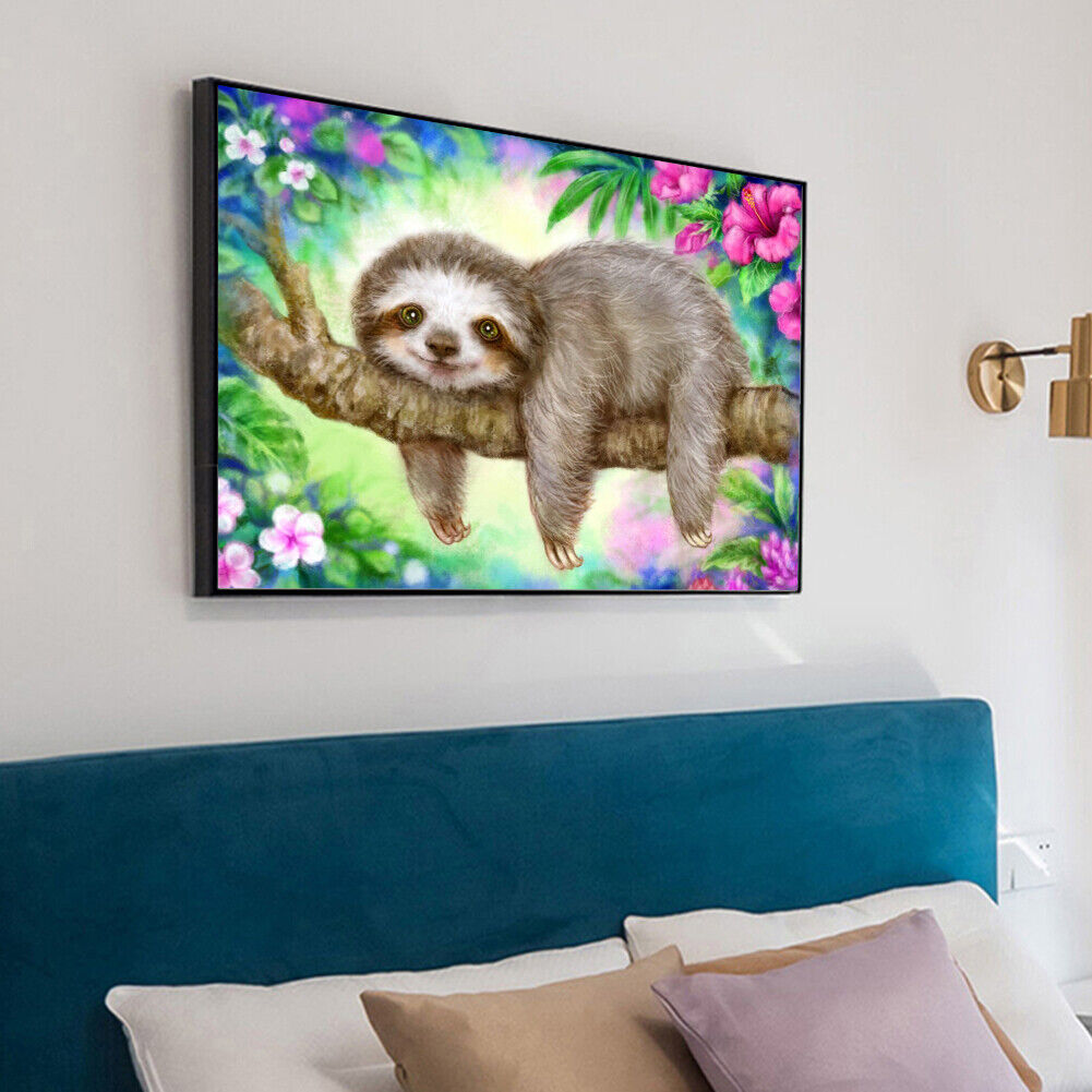 Cartoon Sloth DIY Full Drill Diamond Painting 5D Beaded Art Mosaic Picture