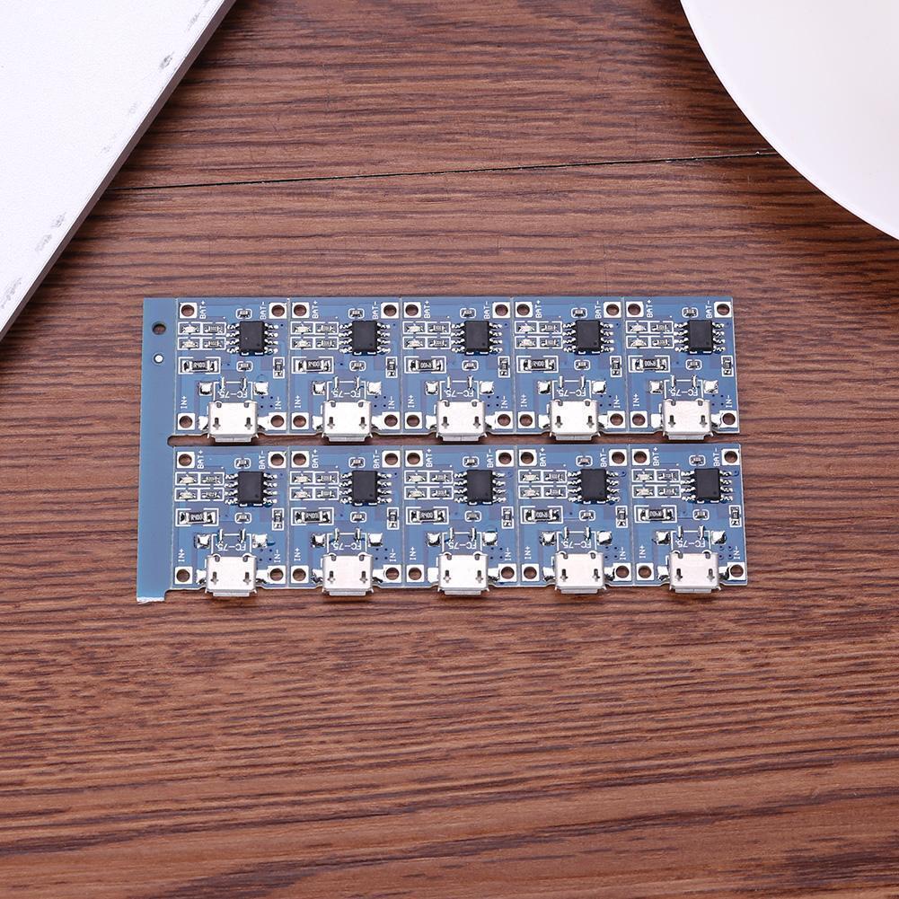 10Pcs 5V Mini USB 1A TP4056 Lithium Battery Charging Board Power Charger Mo
