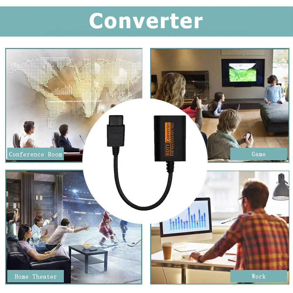 For NGC/N64/SNES/SFC to HDMI-compatible Converter Game Console Adapter (01)