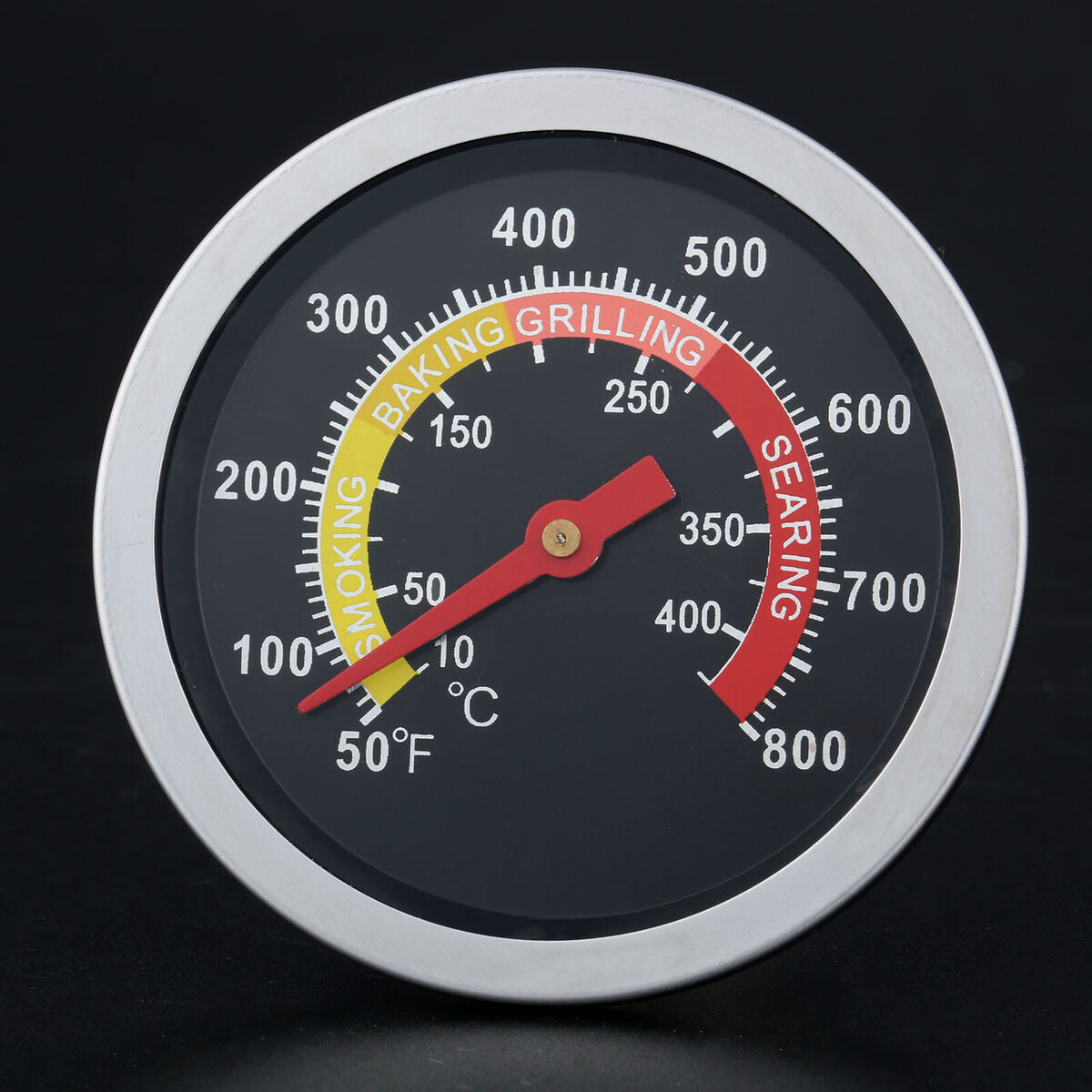 Steel Barbecue BBQ Oven Grill Wood Smoker Thermometer Temperature Gauge 800?