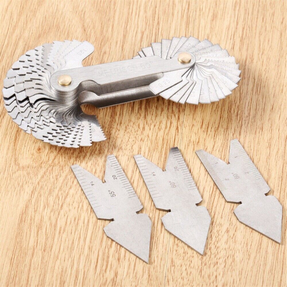 55&60° Metalworking Tooling Screw Pitch Center Gauge Business Inspection Measure
