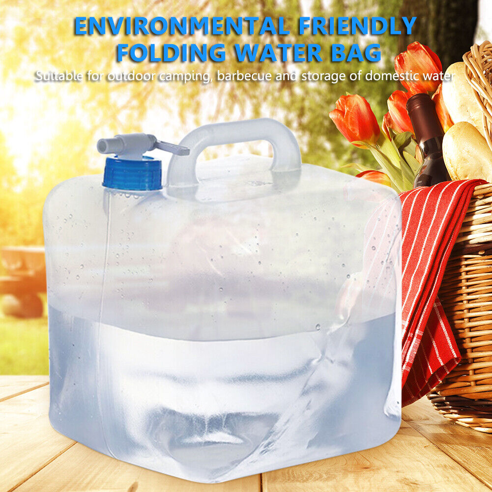 Collapsible Water Container Outdoor Hiking Fishing Camping Water Bag (15L)