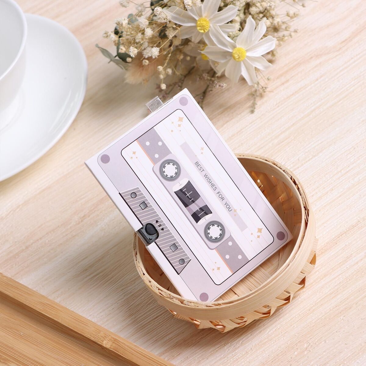 Audio Cards Recordable Greeting Card Personalized DIY Greeting Cassette Tape