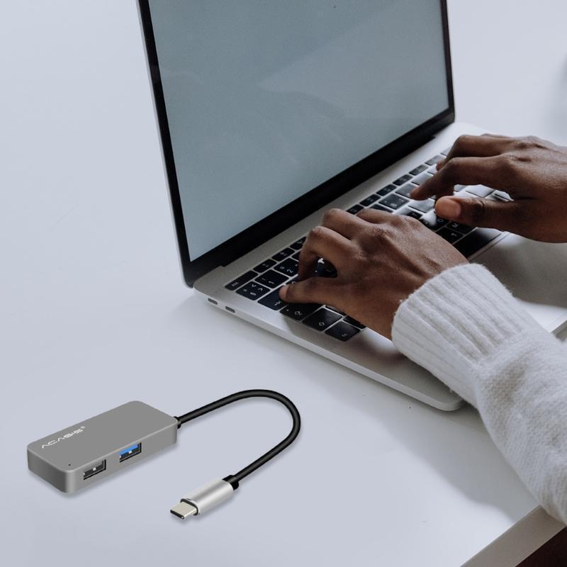 Intelligent Type-C Docking Station Hub 3 in 1 USB Type C Ports to USB3.0 2.0 PD