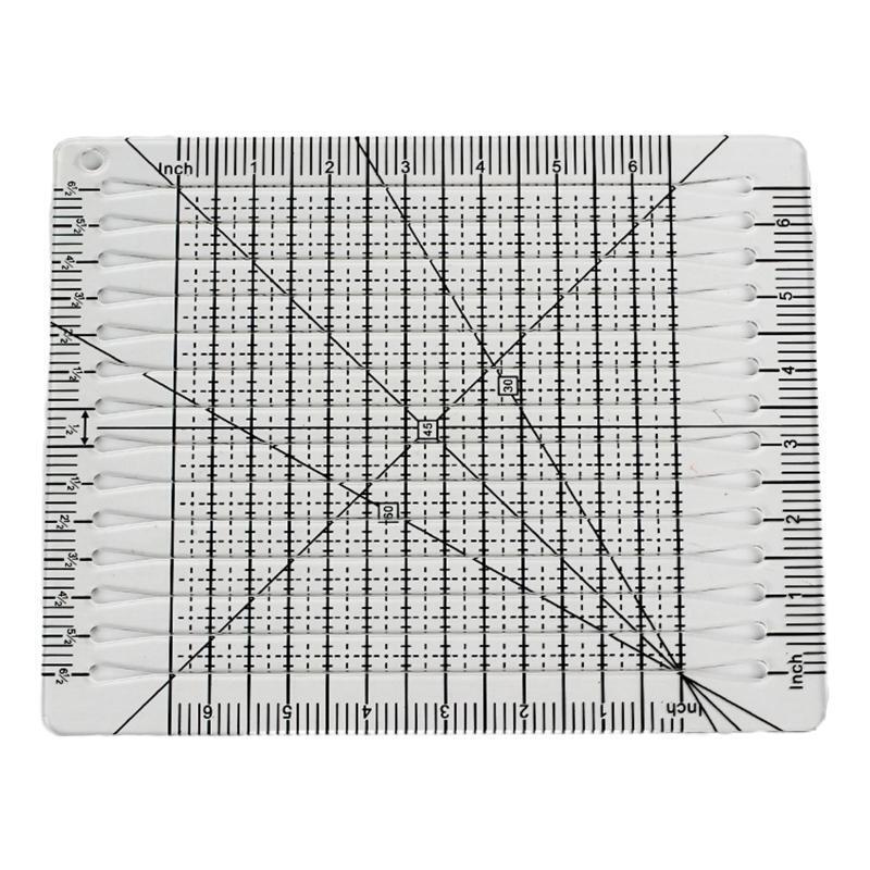 Square Up Slotted Quilt Ruler Clear Patchwork Ruler Acrylic for Cutting Fabric