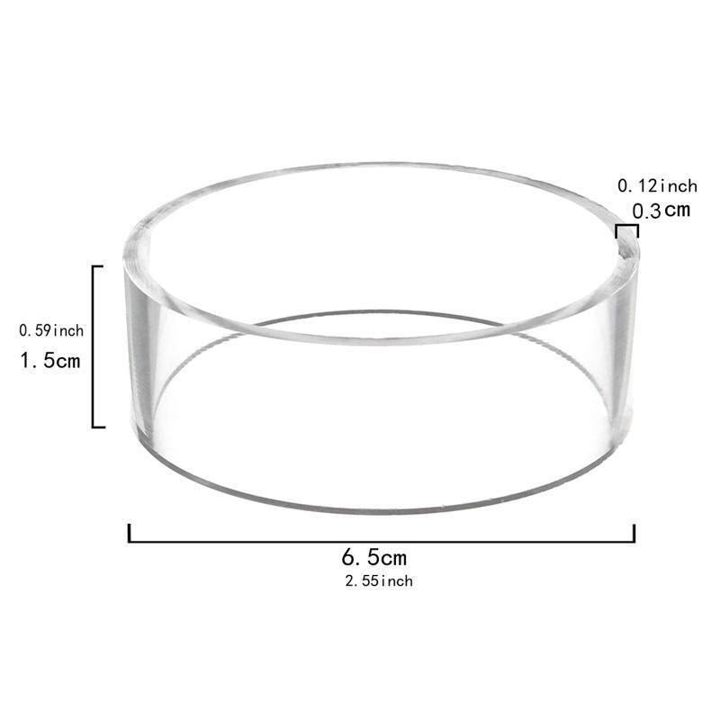 Clear Acrylic Ball Stand Holder Display Rugby Basketball Football Soccer Marbles