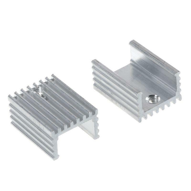 10Set TO-220 Cooling Radiator Aluminum Sheet Heatsink Transistor Heat Sink Pads