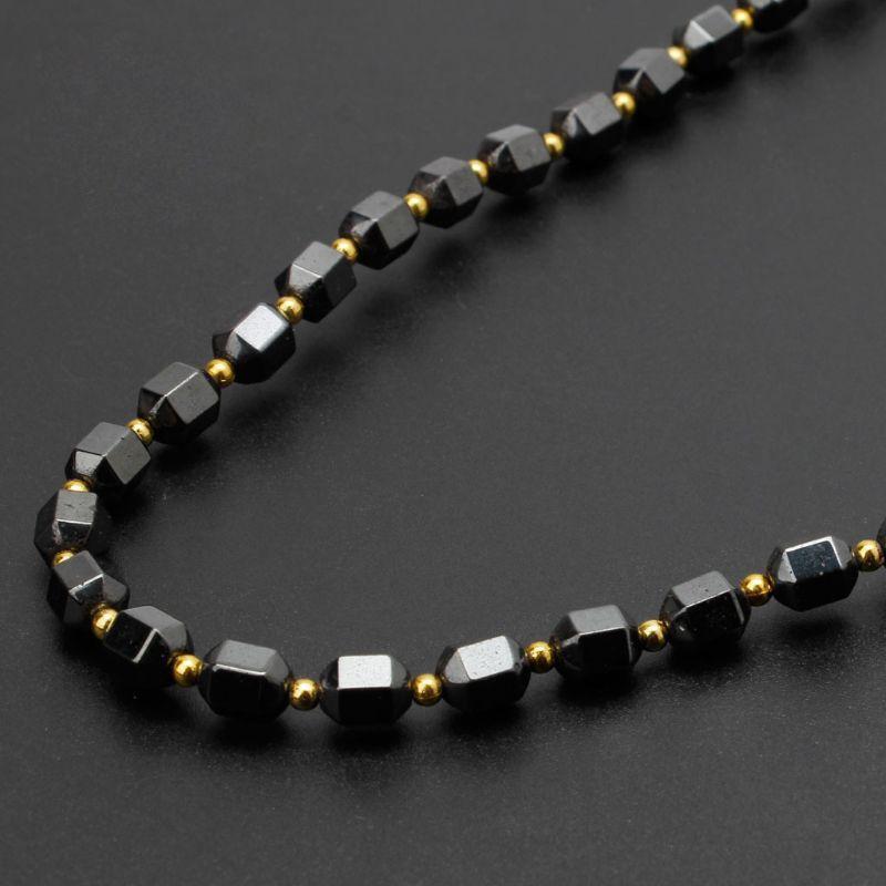 Black Hematite Necklace Magnetic Therapy Necklace Jewelry Gift for Mother's Day