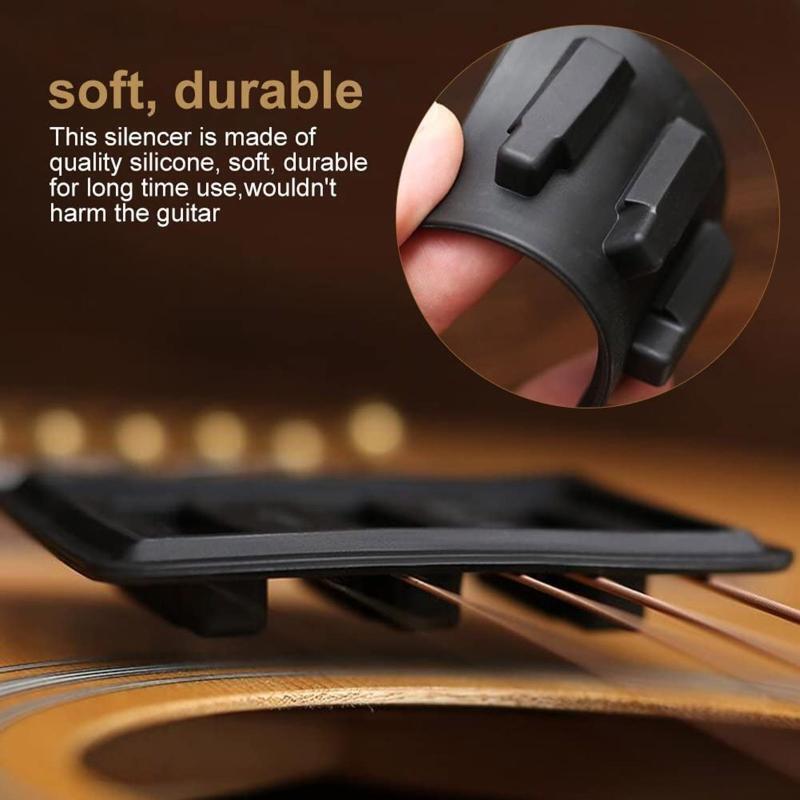 Guitar Silencer Silicone Silencer for Wood Guitar Musical Instrument Acces