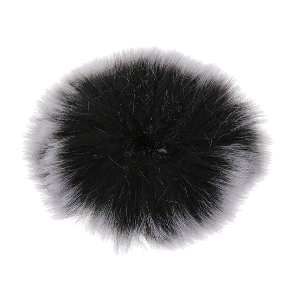 Mini Lapel Lavaliered styleed style Microphone Windscreen MIC Fur  Gray