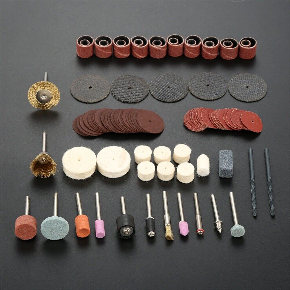 106Pcs /Set Polishing Grinding Buffing Tools Set Kit in Box for Metal Jade Glass