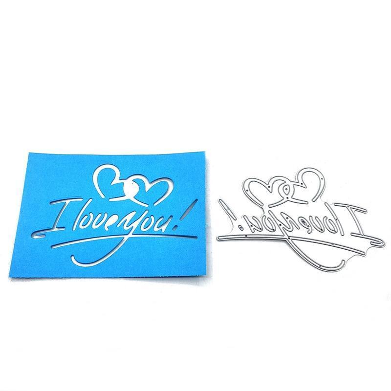 Valentine's Day Love Heart Metal Cutting Dies Scrapbooking Stencil Die Cuts Card