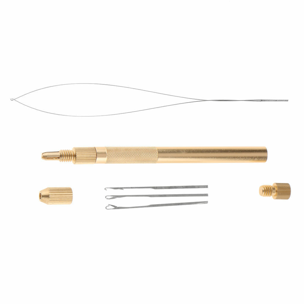 Ventilating Latch Pulling Hook Needles And Holder Kit for Making Lace Wig Hair
