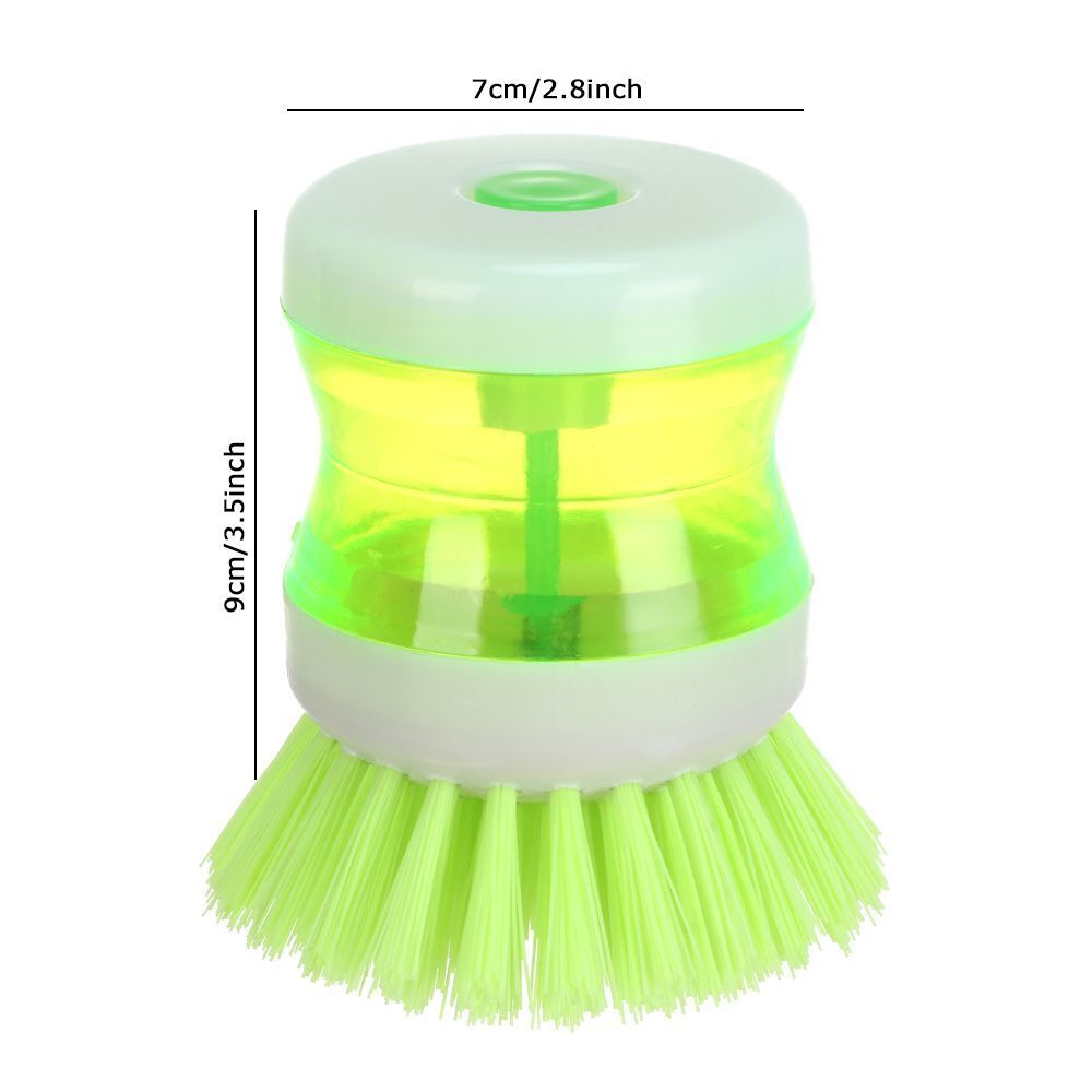 Removable Wash Pot Brush Cleaning Brushes Pot Dish Brush Soap Dispensers