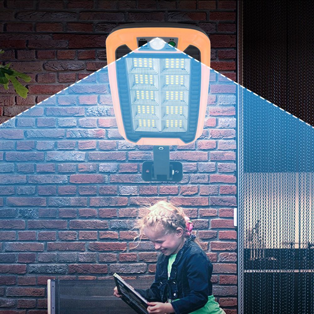 Light Smart Remote Control PIR Motion Sensor Lamp 160 LED Solar Street Light