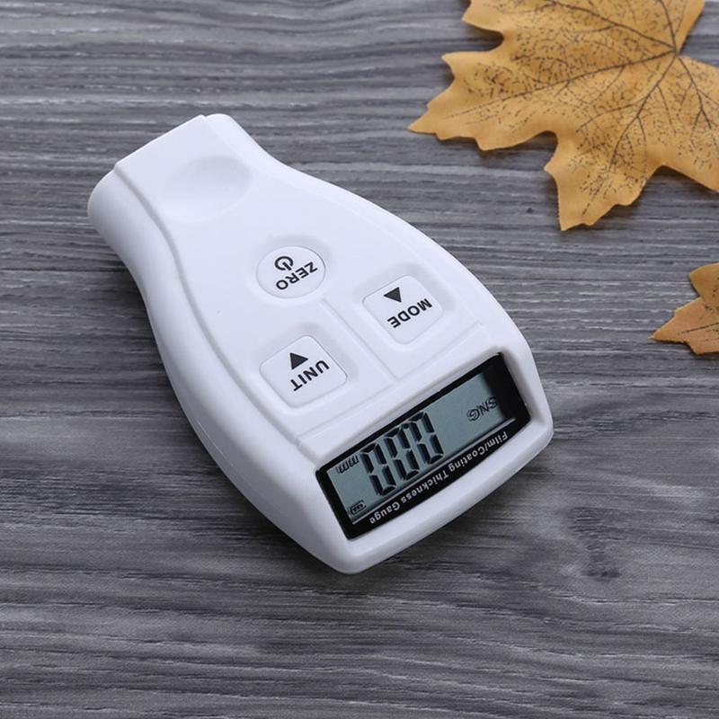 Paint Thickness Gauge Fast Measurement Auto Recognition White Measuring Tester