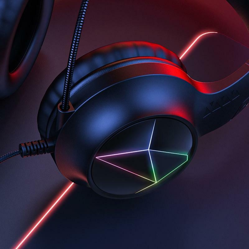 Universal Gaming Headset Over-ear Wired Headset Noise-cancelling Home Office