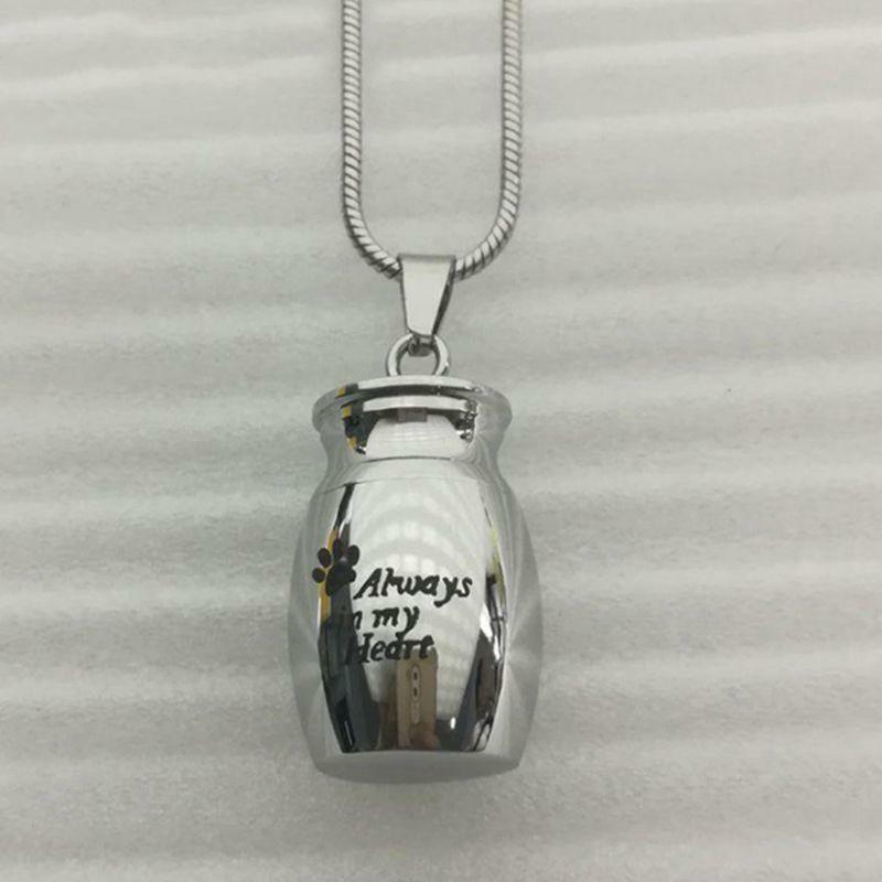 Pet Cremation Urns Stainless Steel Ash Memorial Container Dog Cat Perfect Restin