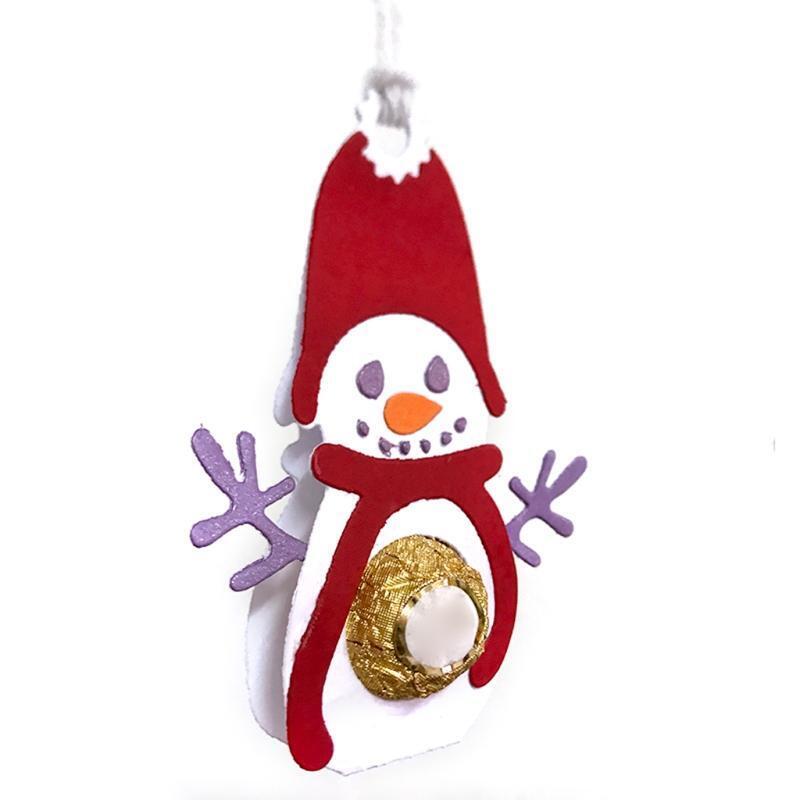 Christmas Snowman Chocolate Metal Cutting Dies Stencil DIY Scrapbooking Album