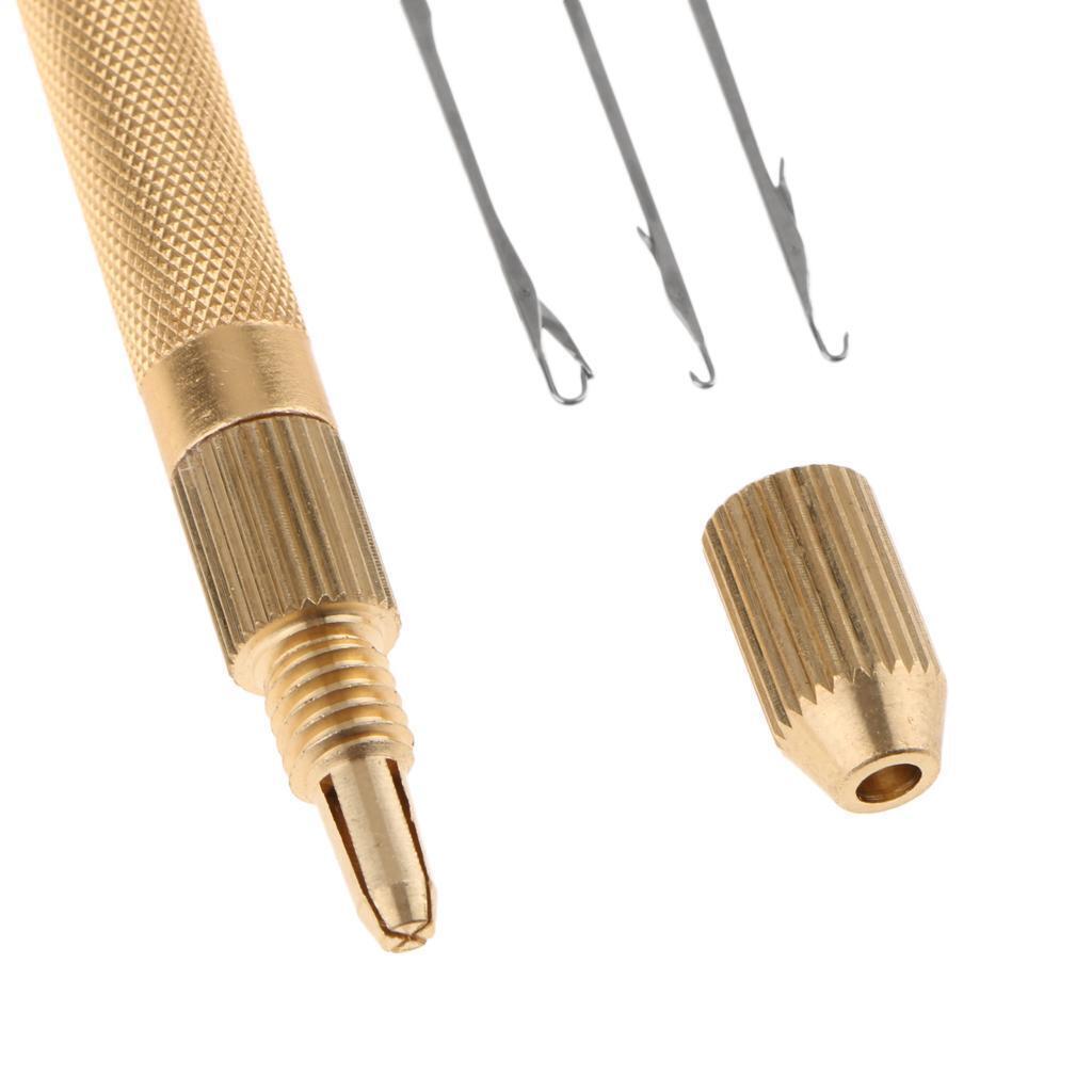 Aluminum Crochet Hook   Kit for Beads Ring Dreadlocks Lace Wigs Making