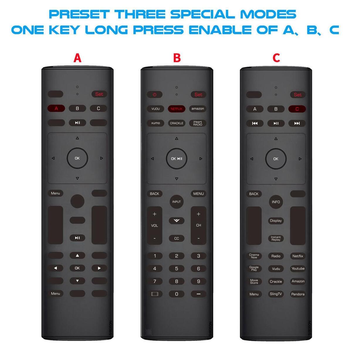 2.4G Voice Air Mice, G40S IR Learning Air Remote Mice for