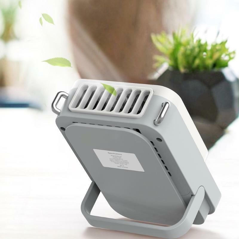 Lazy Hanging Neck Fan USB Charging Mini Desktop Small Fan Strong Wind Neck Fan