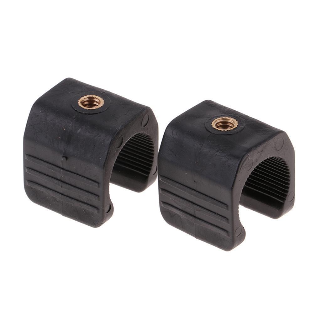 2x Flashlight Light Lamp Torch Clip Biycle Holder Bike Lighting Parts