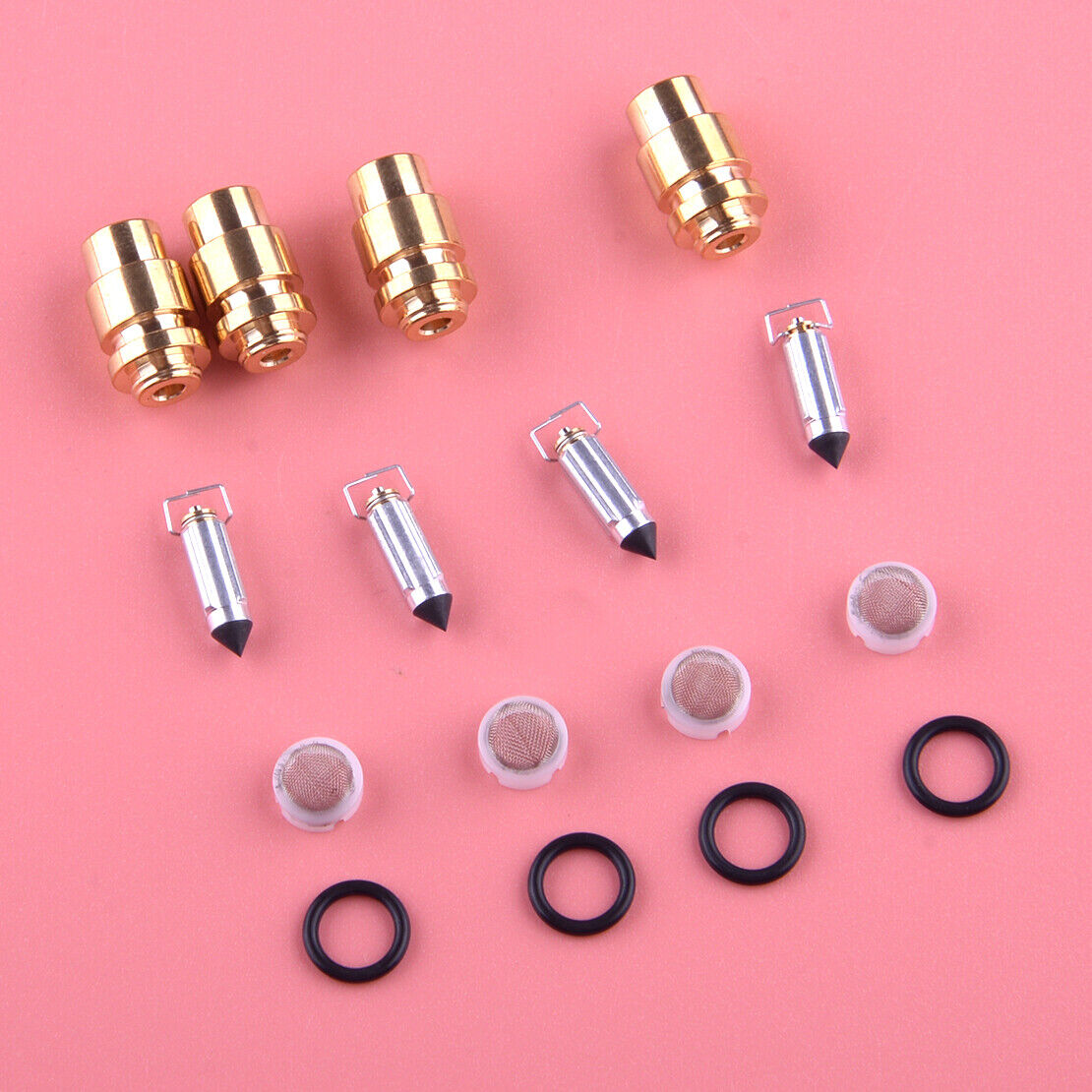 4 Set Carburetor Float Valve Needle Seat Fit For Yamaha FZX700 Fazer FZ750 Part