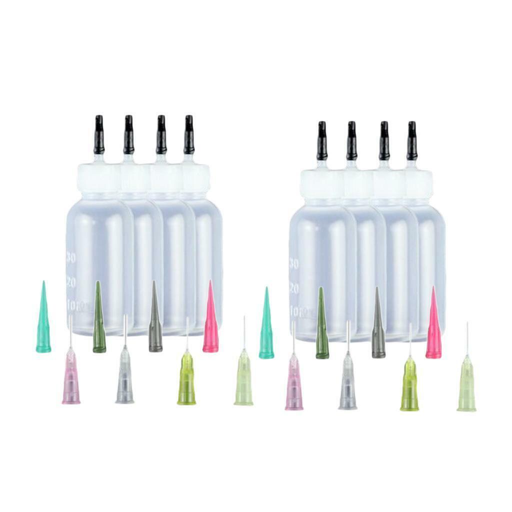 24Pcs Ink Pigment Oil  Bottles with Paint  Needle  Kit