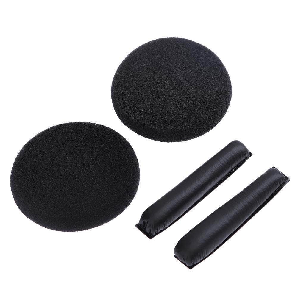 1 Pair Earpads w/Headband Cushions for Sennheiser PX100 PX200(Black)
