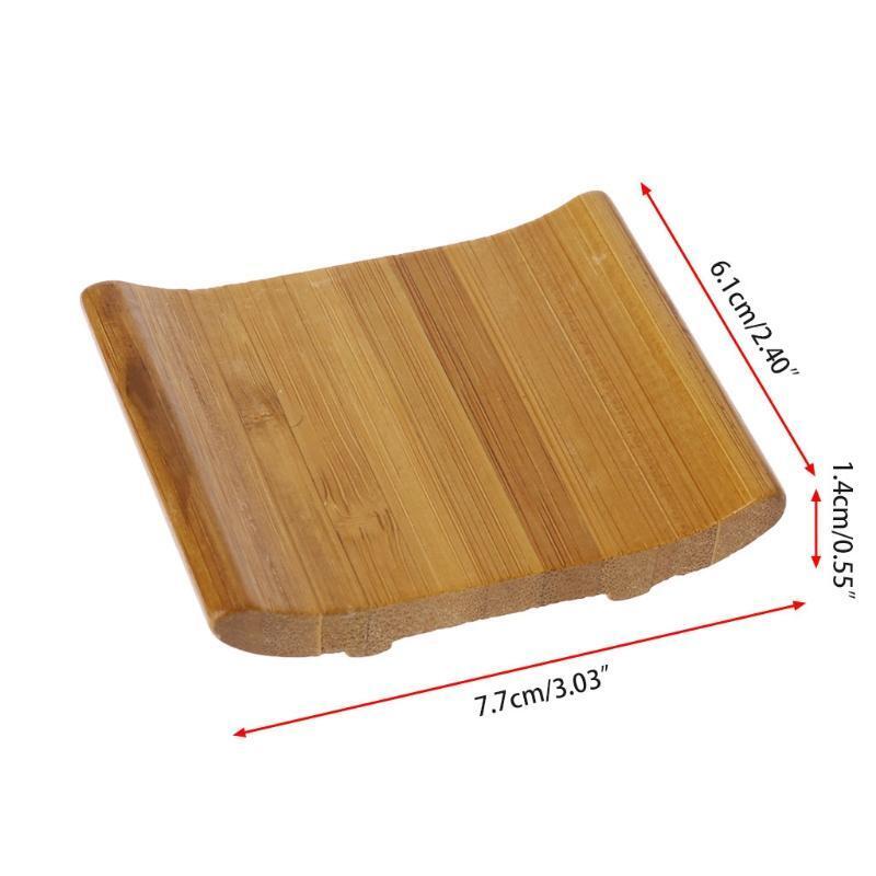 Bamboo Soap Dish Tray Bathroom Soap Plate Storage Soap Rack Container for Shower