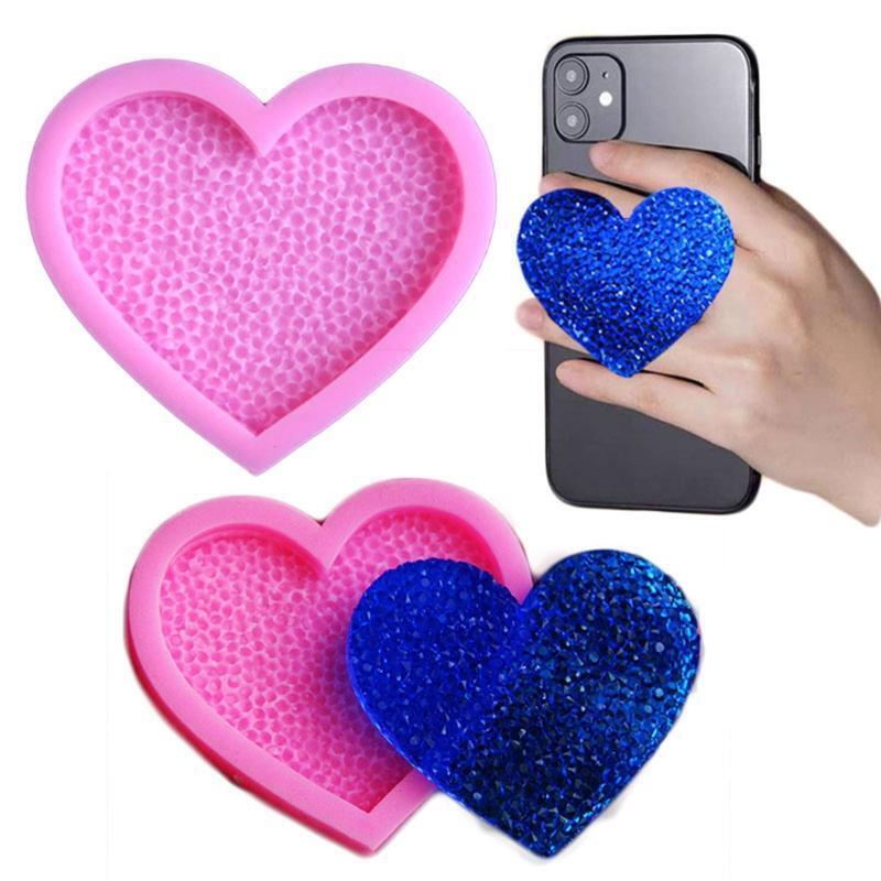 Heart Silicone Moulds Easy to De-mold for Baking Cake Fondant Making Keychains