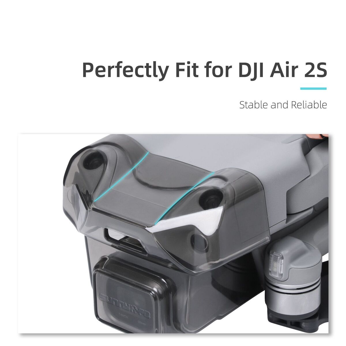 New Lens Hood Anti-glare Case Lens Cap Protective Cover Sunshade For DJI Air 2S