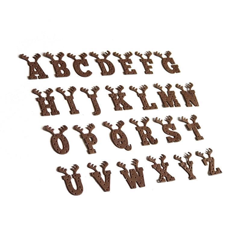 Antler Capital Letters Metal Cutting Dies Stencil DIY Scrapbooking Album Paper