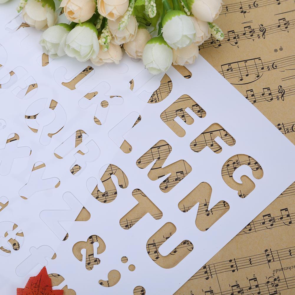 Lettering Stencil Letter Alphabet Stencils Painting Paper Craft Number Word