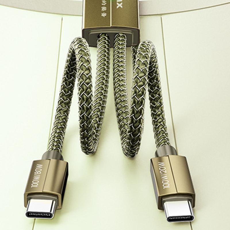 USB C to Multi 2 in 1 USB Long Charger Cable 480Mbps w/Dual Type C USB Connector