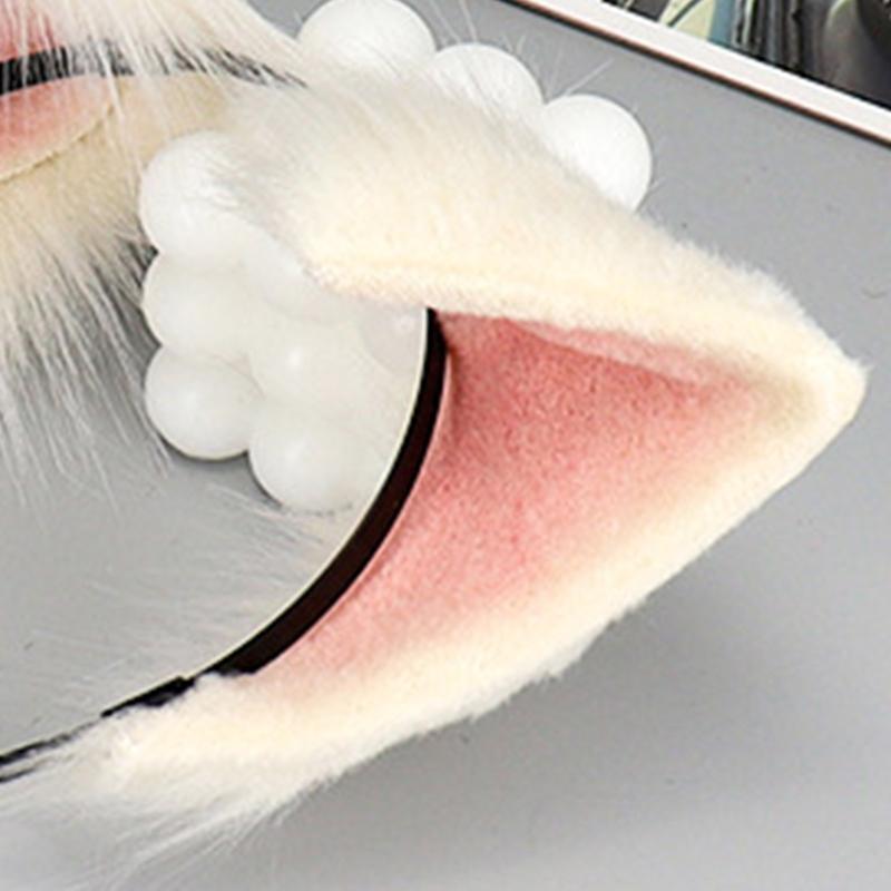 Women Girls Cute Cartoon Fox Ears Shaped Headband Gradients Durable Hair Hoop