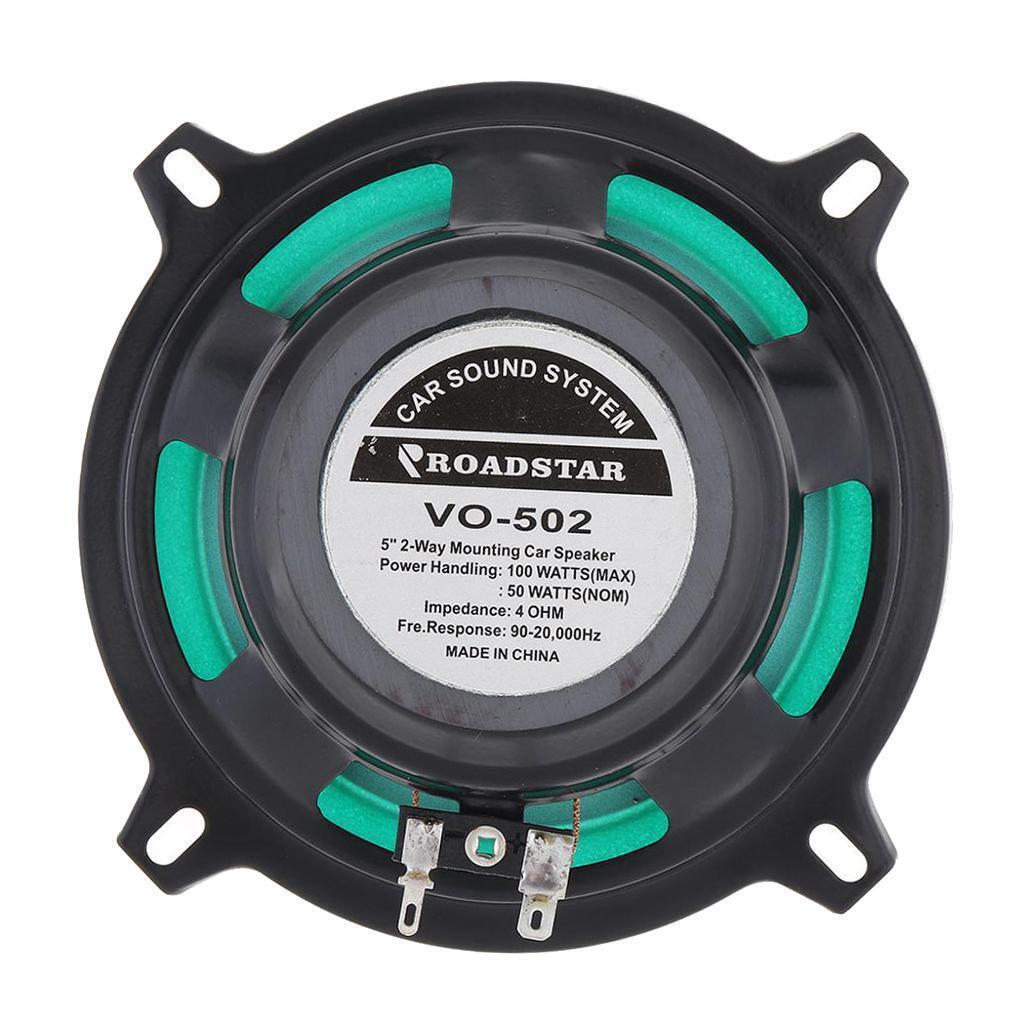 2Pcs 5 Inch 2 Way Car Coaxial Speaker Full Range Vehicle Music Speakers