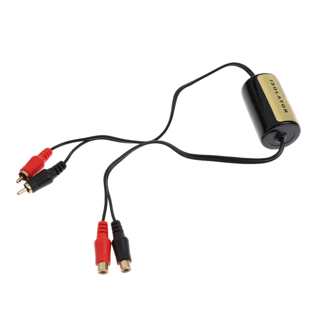 Stereo RCA  Noise Filter Suppressor Ground Loop Isolator