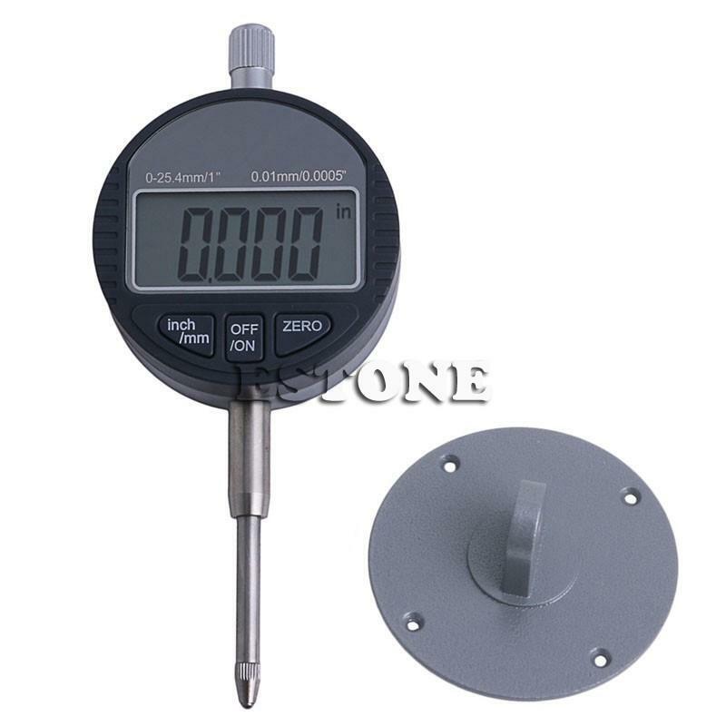 0.01mm/0.0005" Range 0-25.4mm/1" Gauge Digital Dial indicator Precision Tool