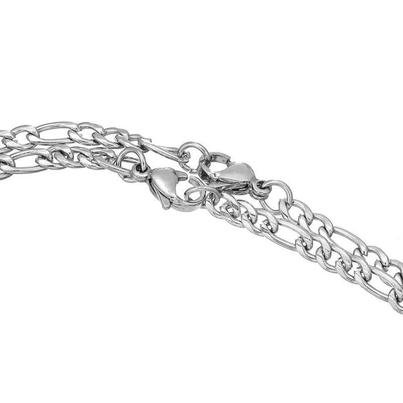 2x Mutual Attraction Cuban Chain Bracelets with Magnet Round Jewelry Gifts