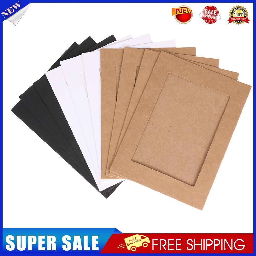 10pcs 7 inch Wall Hanging Photo Paper Frame Picture Display Modern Art Home
