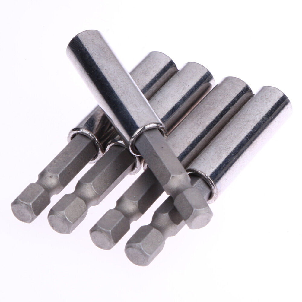 5 Pieces 1/4" Hex Shank Magnetic Drill Bit Holder Extension Extender