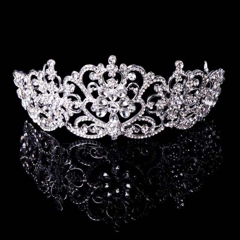 Bride Bridesmaid Wedding Shining Rhinestone Hair Headband Crown Tiara Pageant