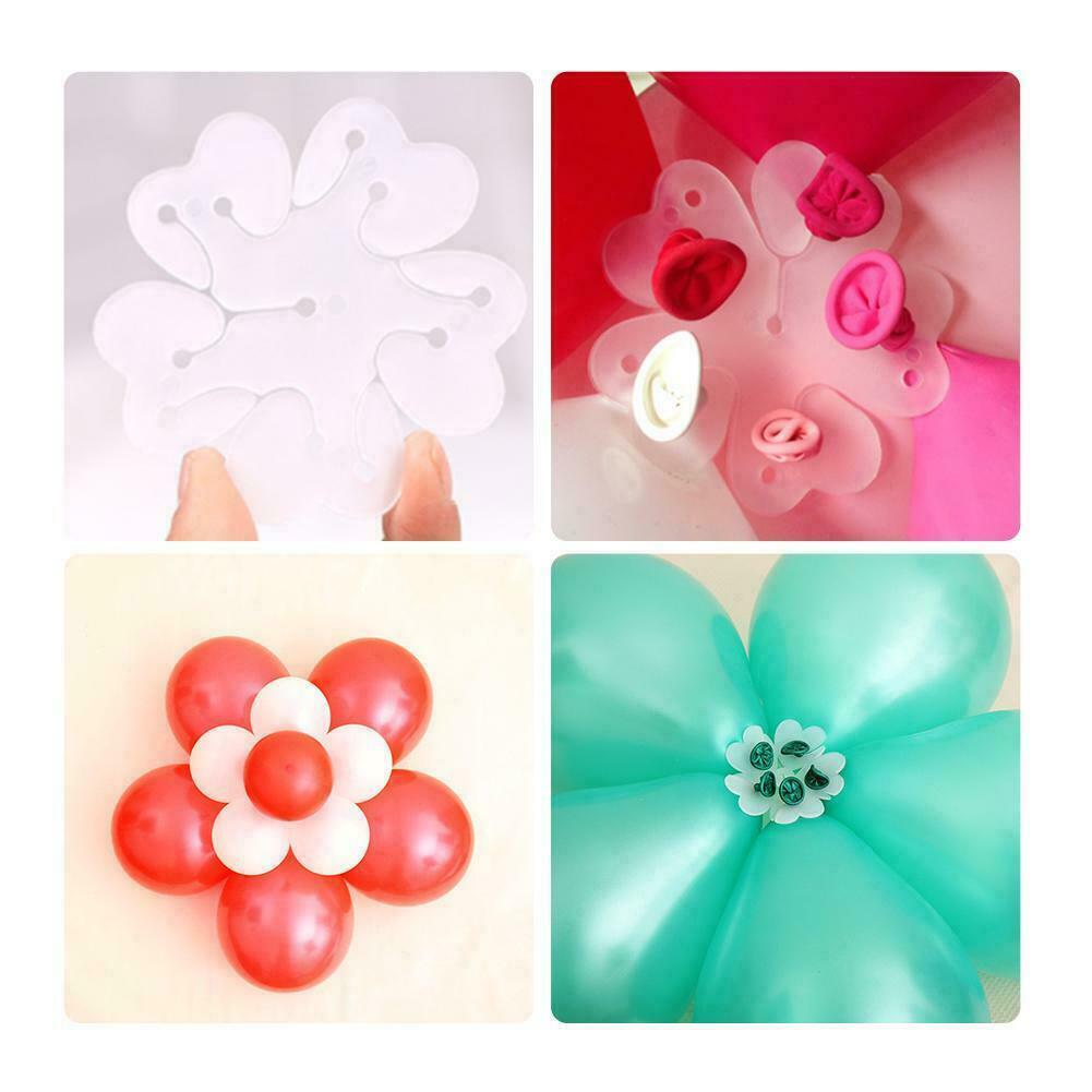 10PCS 5 In 1 Balloon Clips Shaped Tie Holder Sealing Air Filled Party Decor