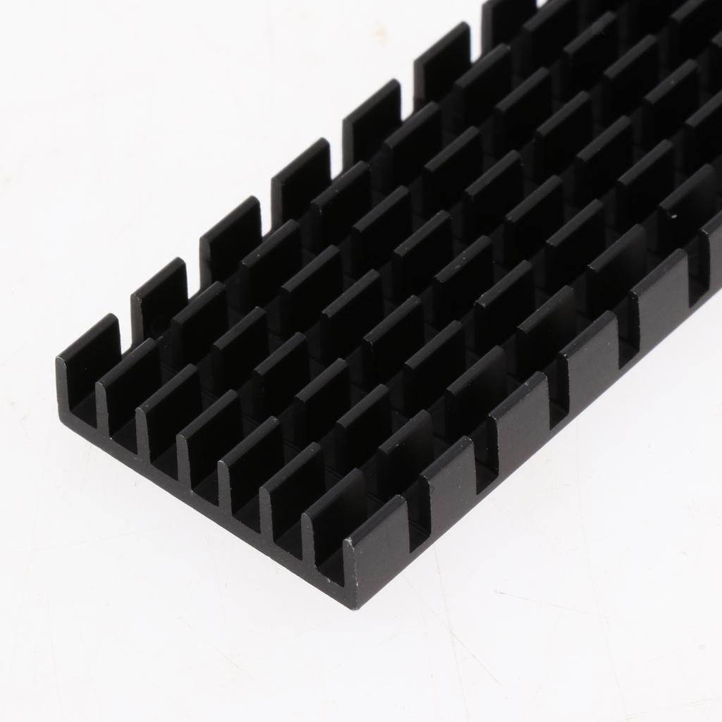 Aluminum   2280 M.2 SSD Heatsinks Cooler Thermal Pad Cooling Kits Black